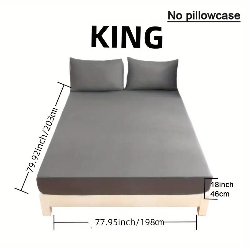 Black, White, and Gray Solid Color Fitted Sheet Bedding—super Soft and Skin-friendly Sheets with Deep Pocket Mattress Topper