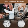 5Pcs Espresso Accessories Kit, Coffee Distributor and Tamper Leveler, WDT Tool and Dosing Funnel Set, Fits 51mm, 54mm, 58mm
