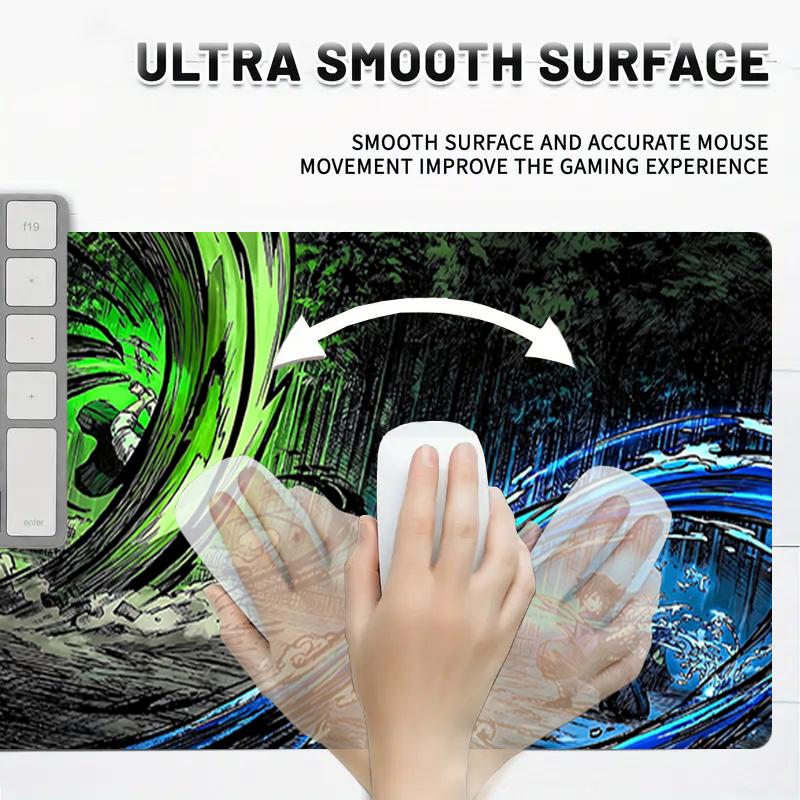 1Pc Whirlpool Colors Gaming Mouse Pad Keyboard Desk Mat Non-slip Rubber Lock Edge Waterproof Computer Mousepad for Office Home Decor S1187