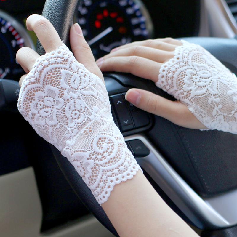 1 Paar Sonnenschutzärmel Tanzperformance Kurzer Handgelenkschutz Sommerabdeckung Narben Mode Fahrhandschuhe Freiliegende Finger