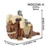 MOOXI Space Wars Series Robot Model MOC Brick DIY Diorama Adult Children Toys Building Block Set Montessori Gift Room Decoration