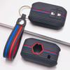 Silicone Car Key Fob Cover for Suzuki Swift Ertiga Ignis Baleno XL7 Ciaz Dzire Wagon with Keychain Honeycomb Texture Shockproof Car Remote Key Sleeve