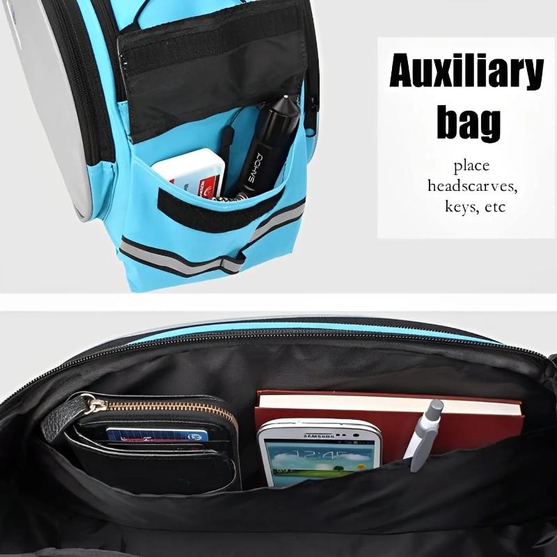 1pc Bike Bag Rear Rack Bag Universal Bike Seat Bag with Removable Shoulder Strap Large Capacity Bicycle Storage Bag