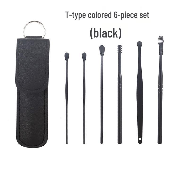 

Spot Ear Pick 6-Piece Portable Ear Cleaning Tool Set with Spiral Spring Picks