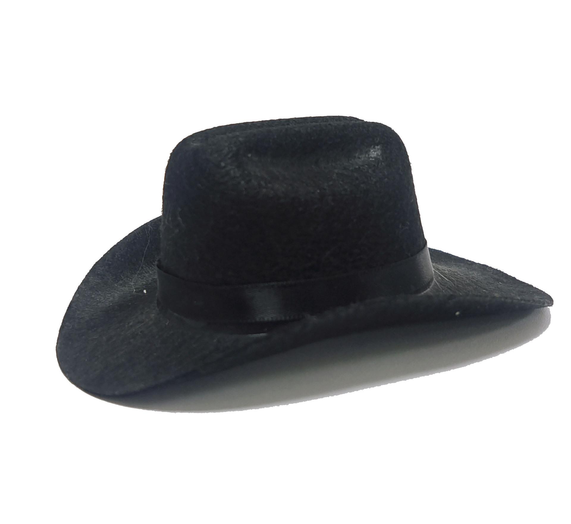 Pet Cowboy Hat Black Ribbon Chin Adjustment Rope Cat Dog Pet Hat Party Western Cowboy Style Little Hat S:13.5cm чёрный