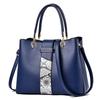 Handing Tassel Ornament Handbags Trendy Patchwork Color Shoulder Bag for Women Middle Totes Purse Office Lady Crossbody Bags
