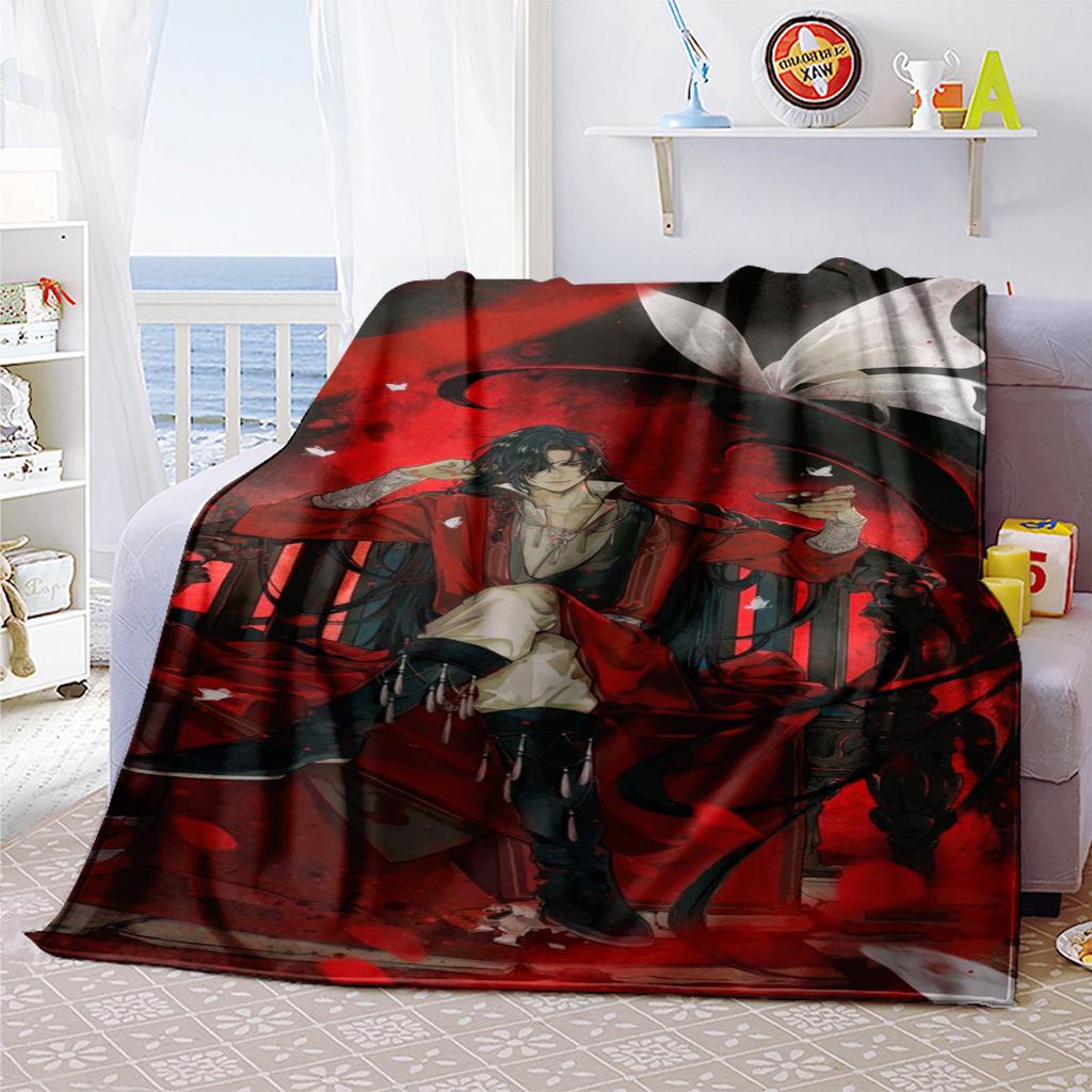 Heaven Official's Blessing Blanket Soft Comfortable All Seasons Perfect Sofa Office Naps Outdoor Travel Makes Great Gift
