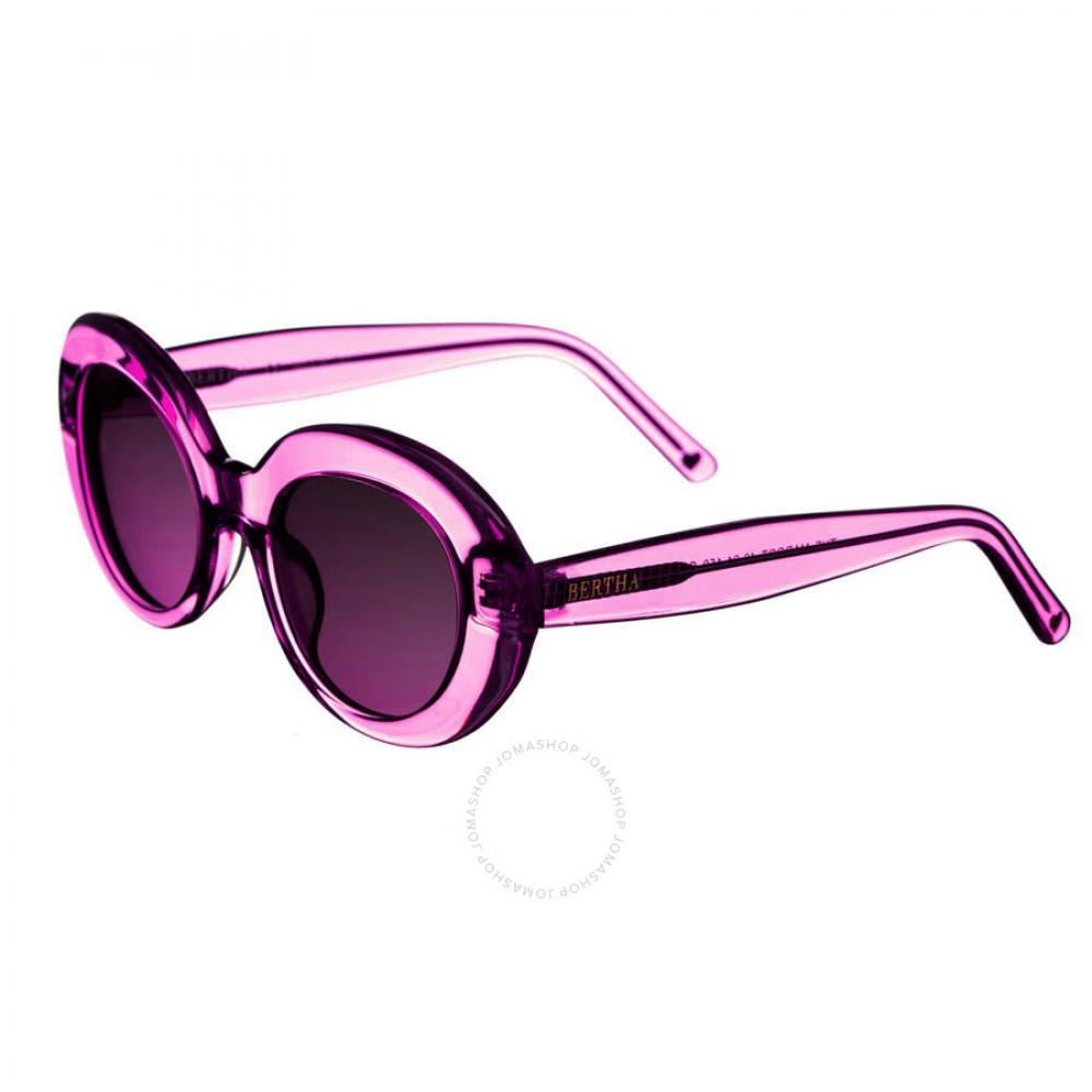 Bertha Ladies Purple Oval Sunglasses Brsit102 2