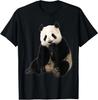 Cute Black And White Panda Bear - I Love Animal Bears T-Shirt