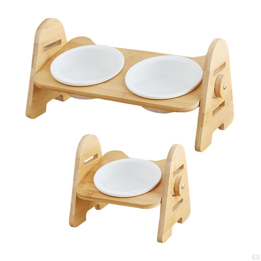 Adjustable Elevated Pet Feeder for Cats and Dogs - Enhance Mealtime Comfort