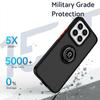 For Honor X8c 4G Case Ring Holder Kickstand TPU+Acrylic Phone Cover