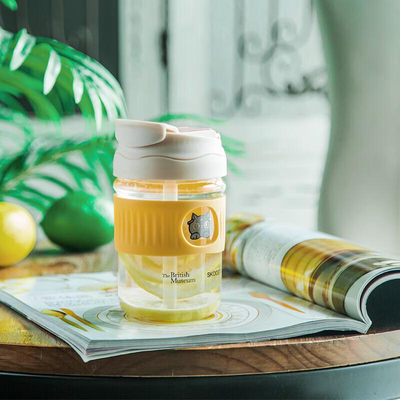 Sijiasida Anderson Cat Double-Layer Glass Cup