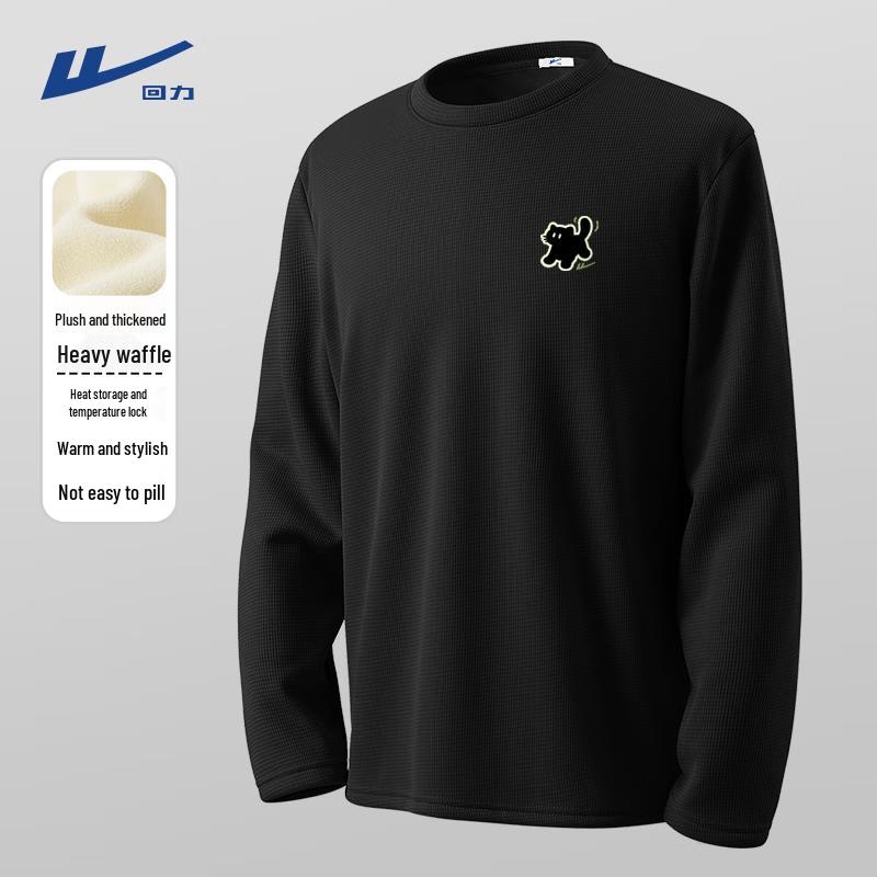 Warrior Unisex Waffle Knit Fleece-Lined Long-Sleeve T-shirt 2XL