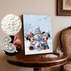 Disney Mickey Minnie Snowman 5D DIY Pearl Jewelry Art Painting Set Christmas Winter Snowman Scene Embroidery Puzzle Cross stitch Home Decoration