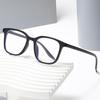 Unisex Ultralight Square Anti-Blue Light Glasses Frame, Non-Prescription with Myopia Lens Option