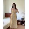 2026 New Summer Slightly Fat Mm Gentle Age-reducing Floral Suspender Dress Women's Summer Lazy Vacation Style Dress