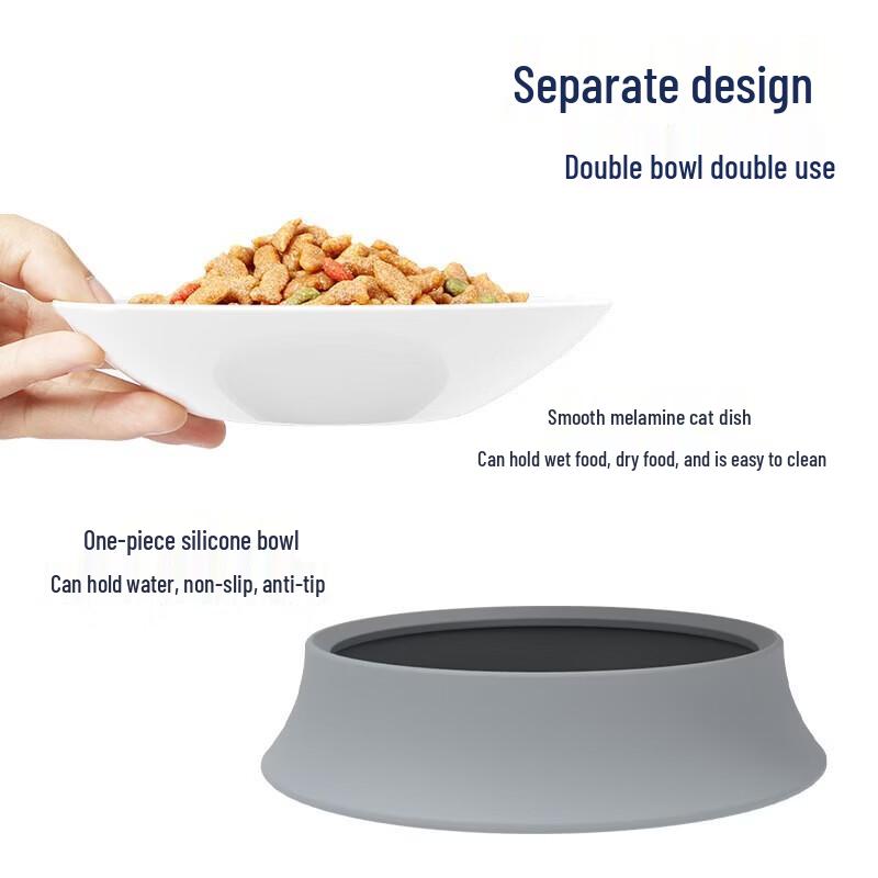 Ergonomic Tilted Cat Food Bowl