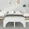 Bed Frame White 120 x 200 cm Solid Pine Wood