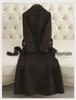 Women's Double-Faced Cashmere Coat: Mid-Length, Over-Knee, Slim Fit, Straight Shoulder, 2024 Autumn/Winter New Style.