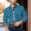 Men'S Fashionable Lapel And Shoulder Length Short Sleeved Casual Top