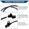 ABS Wheel Speed Sensor Front Left ABS Sensor Anti-lock Braking System Sensor No.MR370932/970124/2ABS0426/0844807 for MITSUBISHI ECLIPSE 2000-2005