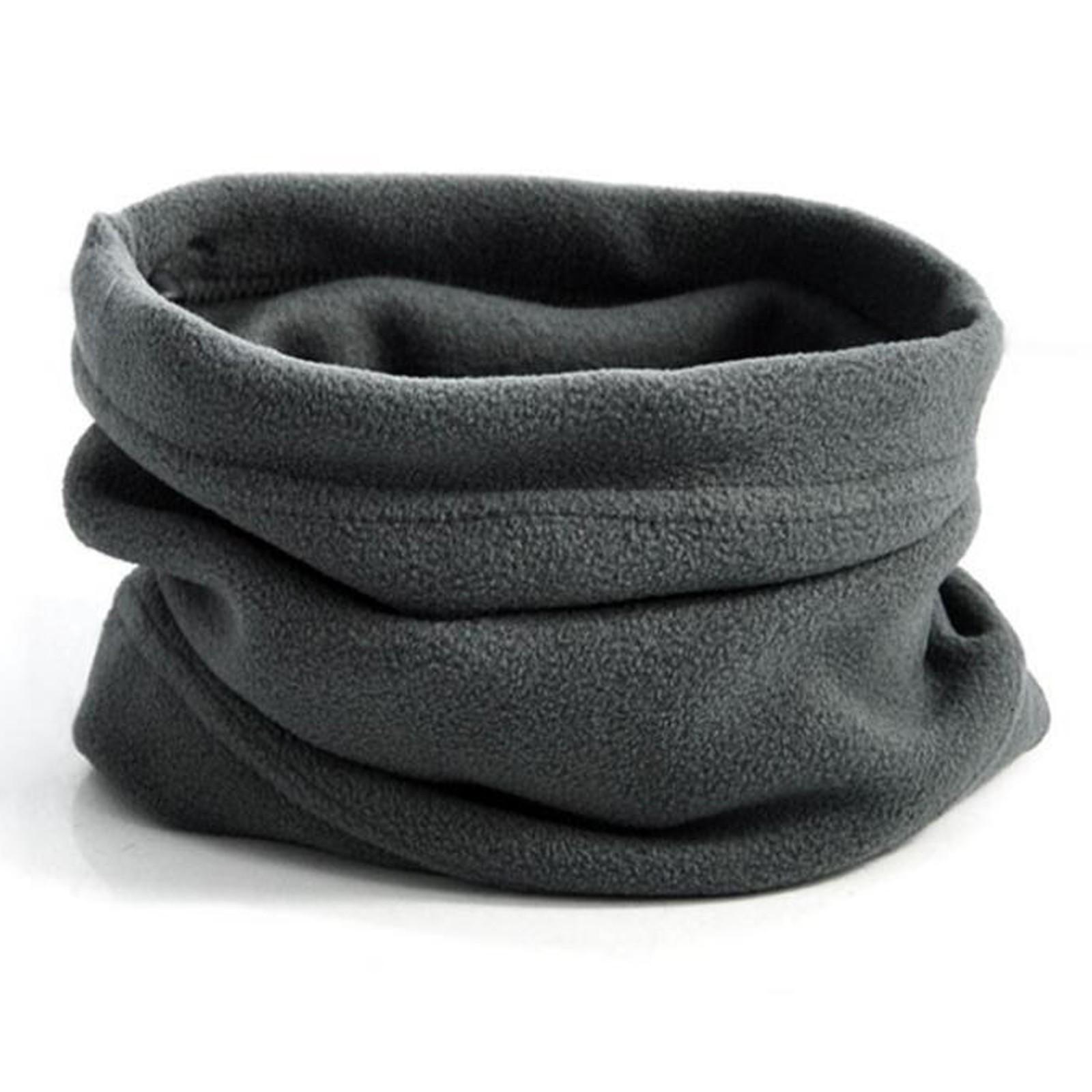 

Мужская и женская уличная флисовая куртка-нагрудник для верховой езды, теплый шарф-маска One Size серый