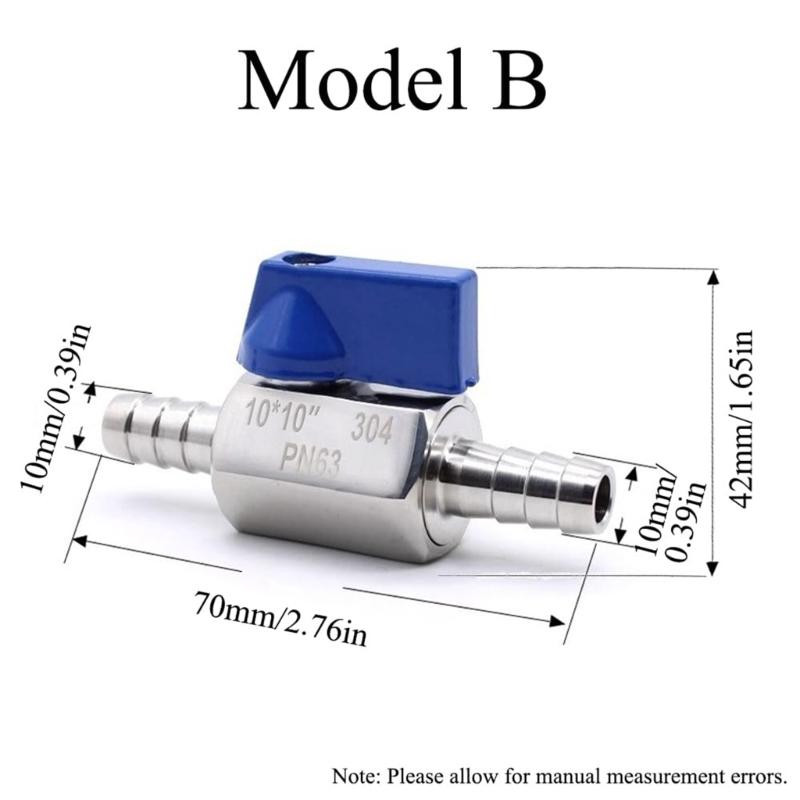 Multipurpose Stainless Steel Round Valves Barb Fitting for Water Gas Oil Control In Automotive and Marine Daily Use
