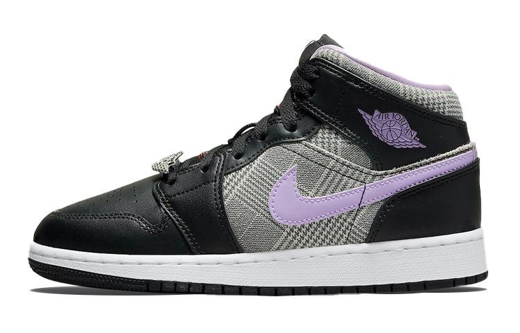 Jordan 1 Mid SE Houndstooth GS DC7226-015 39