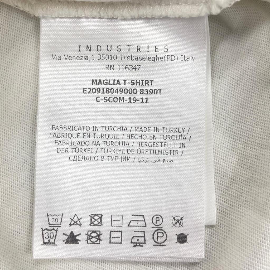 MONCLER M MENS Short sleeve T-shirt White Model E20918049000 8390T