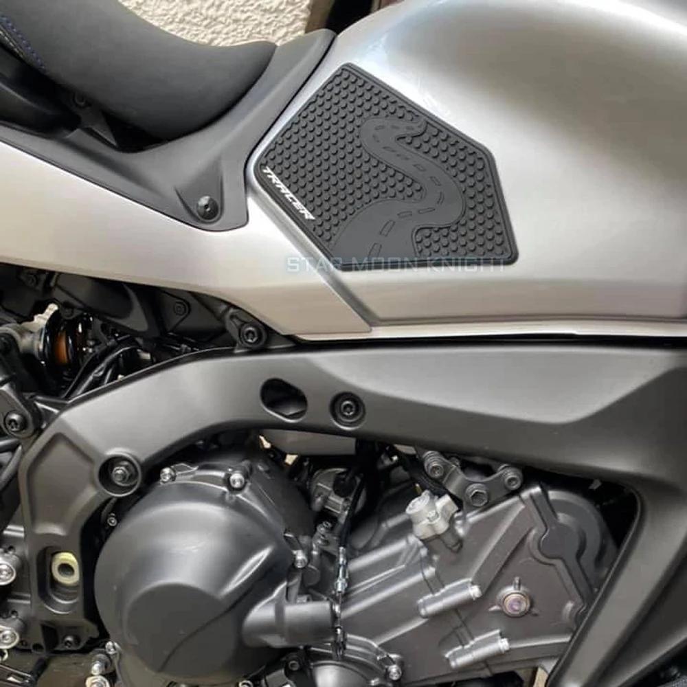 Накладка на бак мотоцикла, Нескользящие боковые наклейки на топливный бак, водостойкая резиновая накладка, наклейка для YAMAHA Tracer 9 TRACER9 TRACER-9