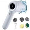 With 5 Brush Head USB Electric Rotary Scrubber Cleaning Brush  Electric Cleaning Brush For Kitchen Bathtub Tile Scrubber