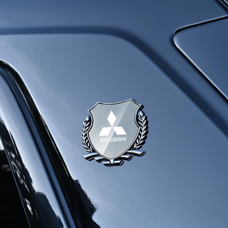 Metall Auto Kofferraum Fenster Seite Emblem Abzeichen Aufkleber Für Mitsubishi Lancer Outlander Ralliart Eclipse L2 Asx Pajero