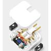 4 In 1 Rotatable Socket Converter Flat Pin Plug AC Outlet Extender Wall Tag Plug with 2USB Charge Adapter 180°Rotary