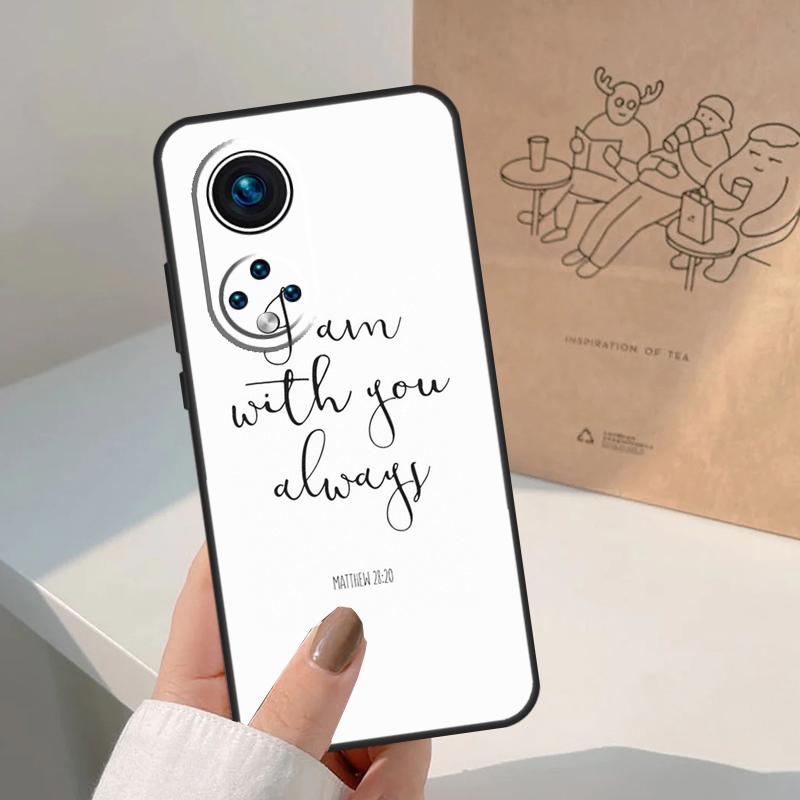 Christ Jesus Bible Verse Cross For Honor Magic 8 5 6 7 Pro Case For Honor 400 200 Lite 50 70 90 X8c X8b X9a X9b X9c X9d Win