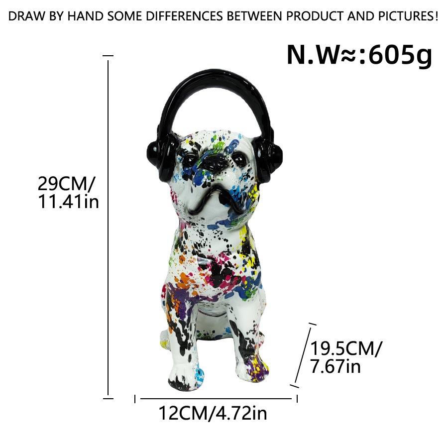 Vintage Animal Artwork Ornaments Best High-end Resin Crafts Dog Ornaments Home Use Living Room Cabinet Decorations Durable