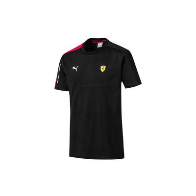 Ferrari Racing Series Sport Casual Patchwork Crew Neck Short Sleeve T-Shirt Men Tops Black 595427-02