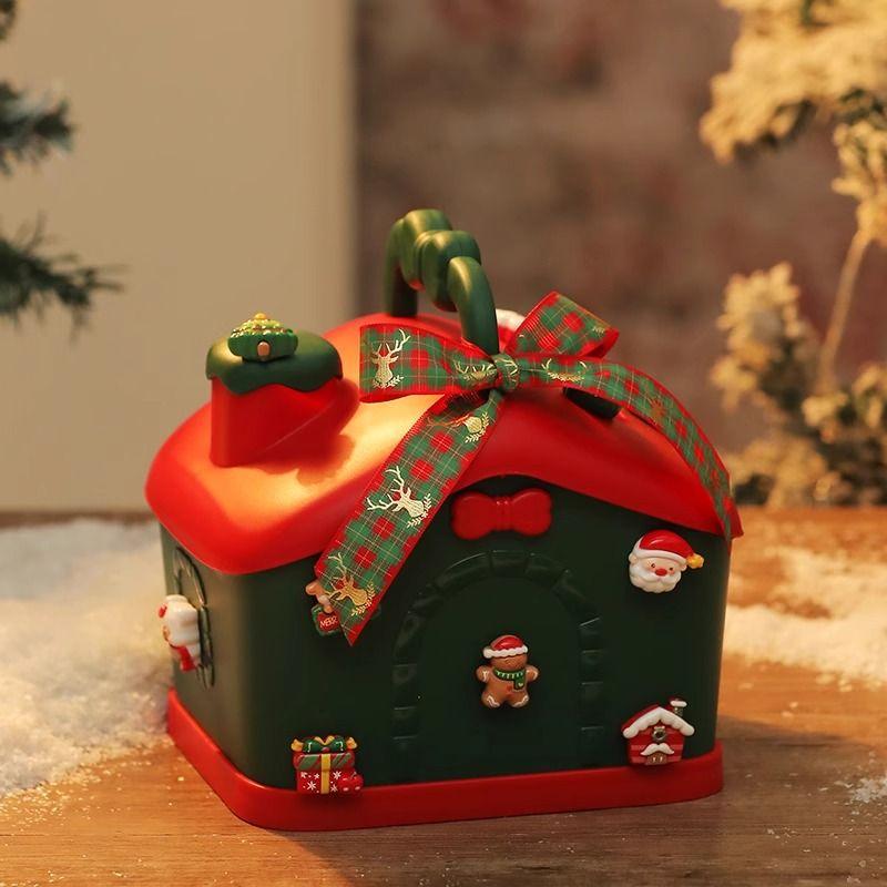 

Рождественский подарок Рождественский вечер Яблоко Подарочная коробка Упаковочная коробка Подарочная коробка Конфеты Креативный Sticker Bow