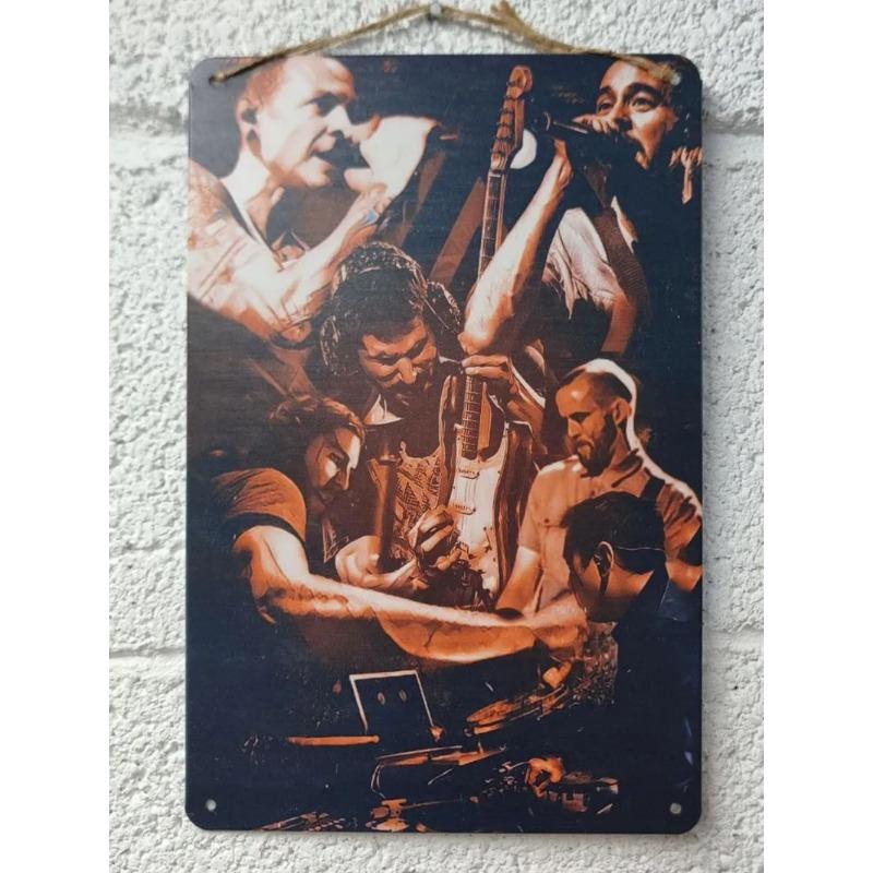 Металлическая табличка Linkin Park, настенный декор, подарок гитаристу, 20x30 см