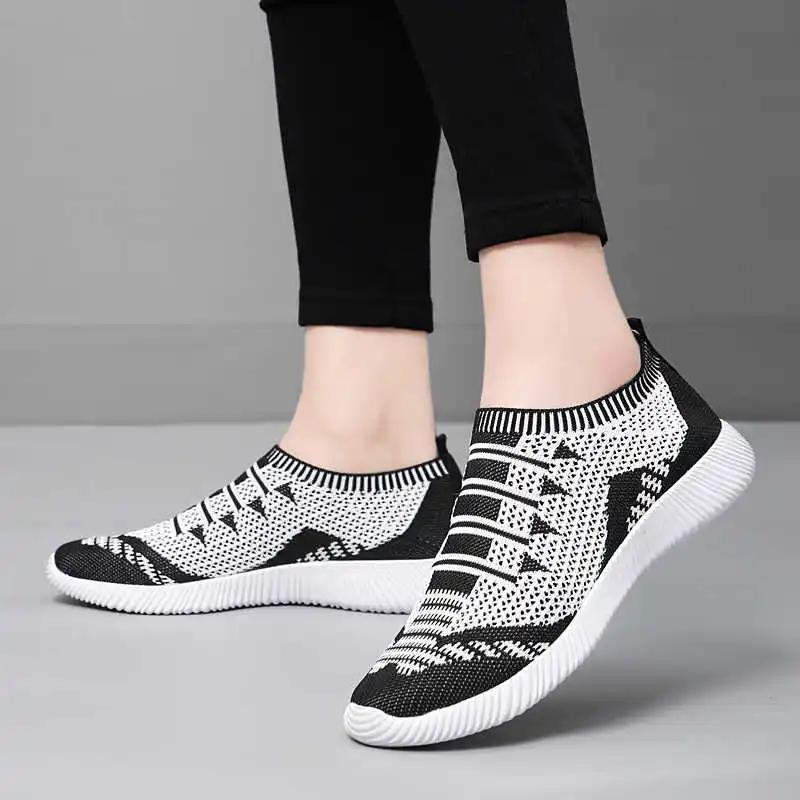 Leichte Outdoor Damen Leoparden Schuhe Tennis Frühling Herbst Sneaker Schwarz Slipper Frau Sport Neue Universelle Marken