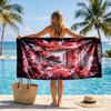 Raiders Pride Custom Name Text Personalized Beach Towel, Quick-drying, Easy to Care for, Suitable for Both Fitness and Beach Vacations,Sports Essentia