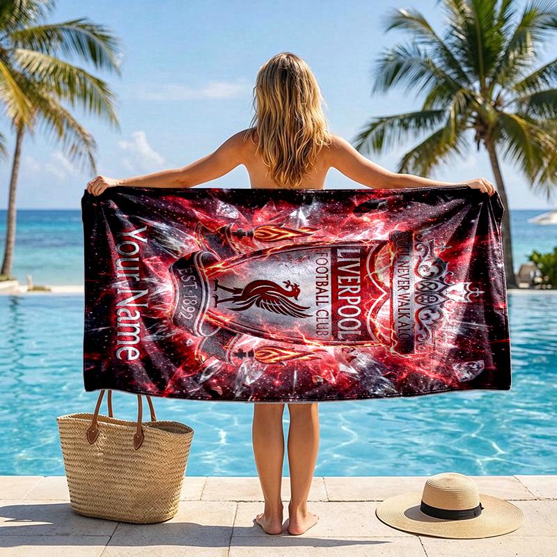 Raiders Pride Custom Name Text Personalized Beach Towel, Quick-drying, Easy to Care for, Suitable for Both Fitness and Beach Vacations,Sports Essentia