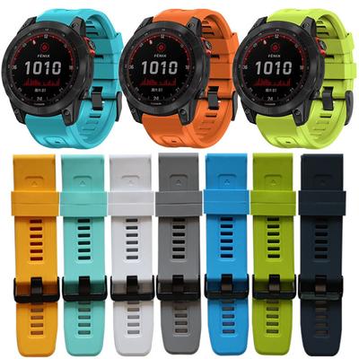 QuickFit 22mm 26mm Strap for Garmin Epix Gen 2 Silicone Band for Garmin Fenix 7 7X 5Plus 6XPro Enduro 2 Bracelet Watchband