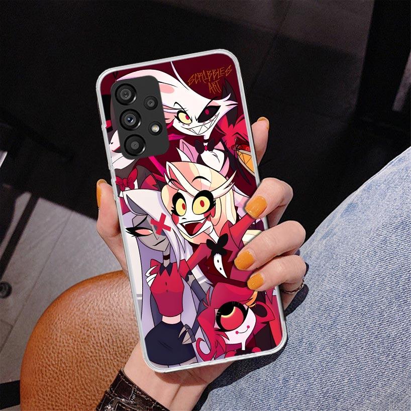 H-Hazbin Hotel Angel Dust Phnoe Case for Samsung Galaxy A17 A37 A57 A16 A26 A36 A56 A15 A14 A13 A55 A54 A53 A35 A34 A33 A25 A24