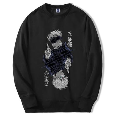 Jujutsu Kaisen Mikiny Anime Gojo Satoru Anime Pánské Dámské Grafická Mikina Pulovry Móda Oversize Sudaderas Hombre