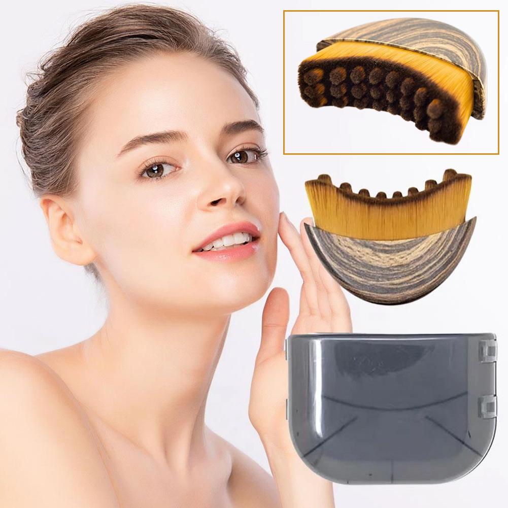 Portable Lymphatic Contour Face Brush Multi-function Chin Reduce Puffiness Lymphatic Drainage Face Brushs Facial Sculpting Tool