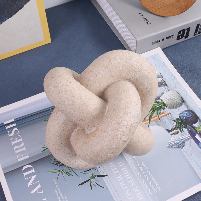 Geometric Ring-Shaped Decorative Piece for Desktop Creative Decor for Living Room or Study to Add an Artistic Ambiance