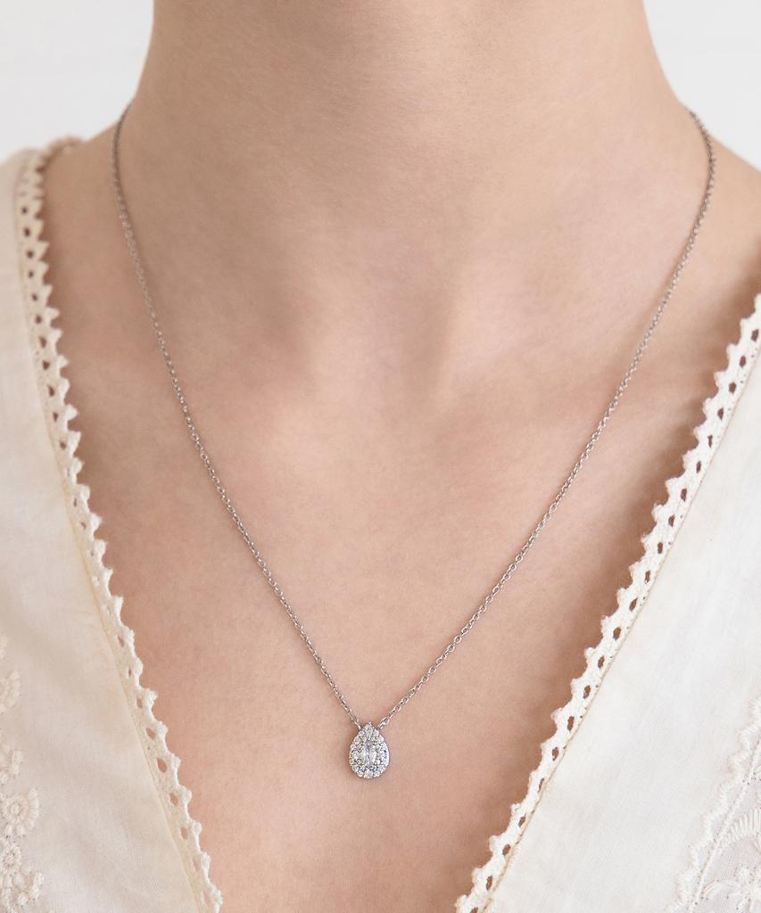 Tatiana Pair Halo Cubic Necklace Nz2558