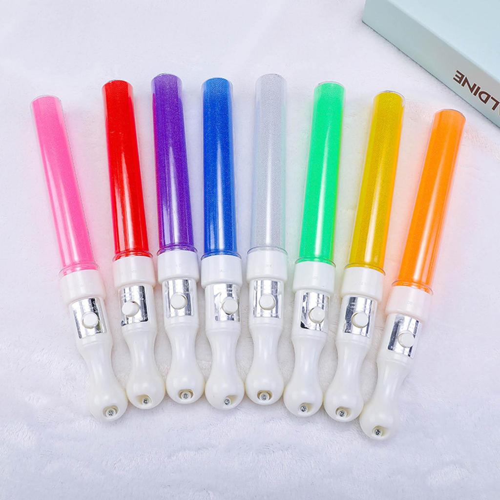 3 Modes Flashing LED Light Sticks Slim Glow in The Dark Sticks Light Up Toy Safety Lightsabers Party Supplies Durable