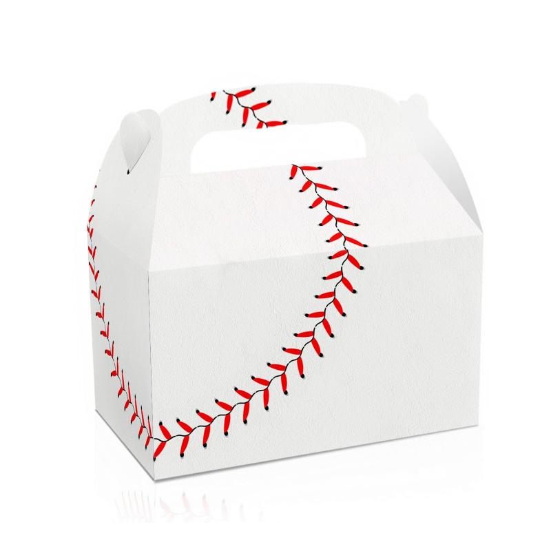 4 szt./zestaw, Pudełka na upominki na przyjęcie baseballowe, Pudełka na upominki na przyjęcie o tematyce sportowej baseballu, Torebki na cukierki, przekąski, prezenty, Prezenty na przyjęcie urodzinowe, święta, Pudełka na prezenty noworoczne
