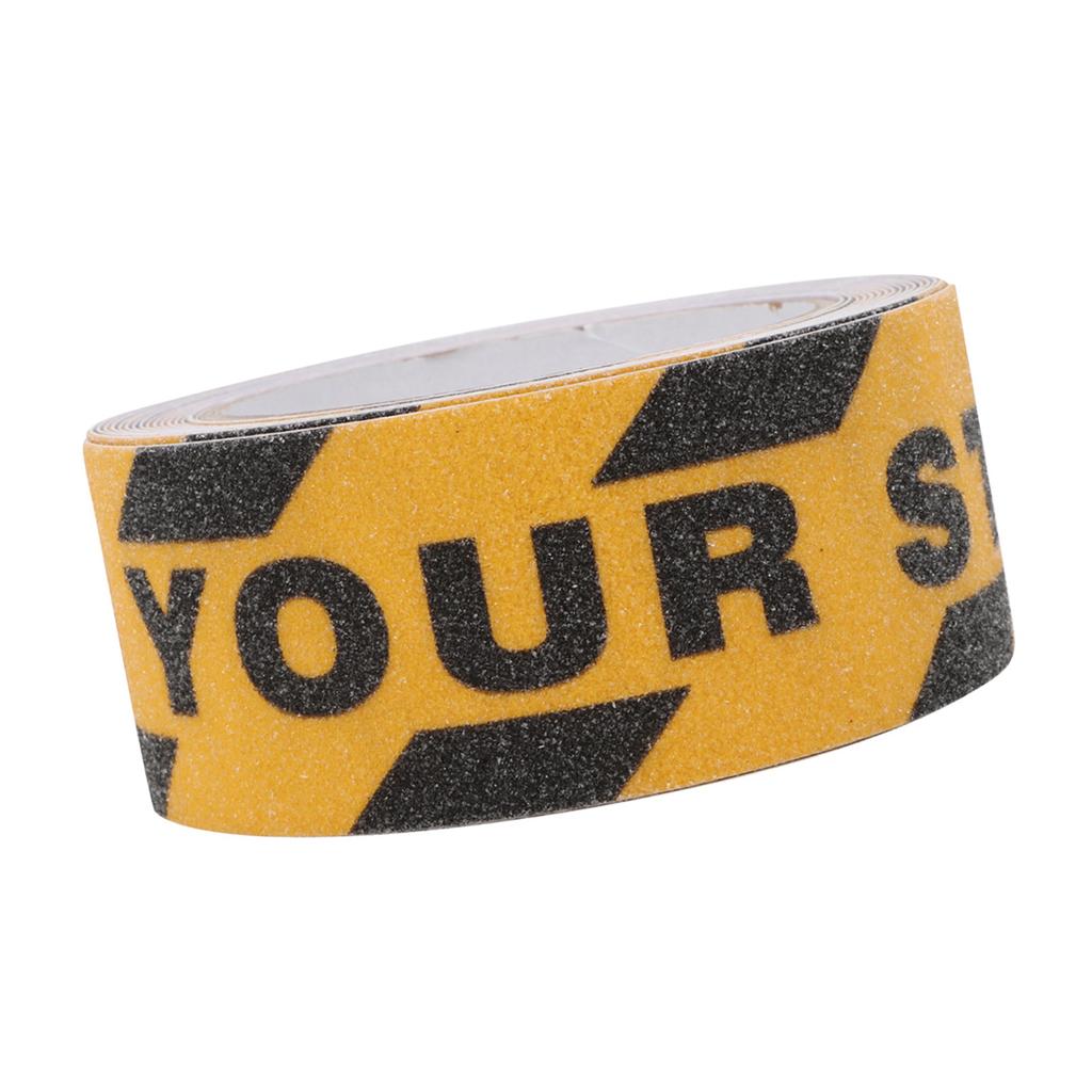 Watch Your Step Non Slip Tape Floor Stair Step Anti Slip Abrasive Safety PVC Tape 5m